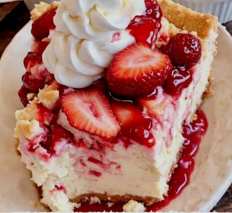 Strawberry Cheesecake Dump Cake