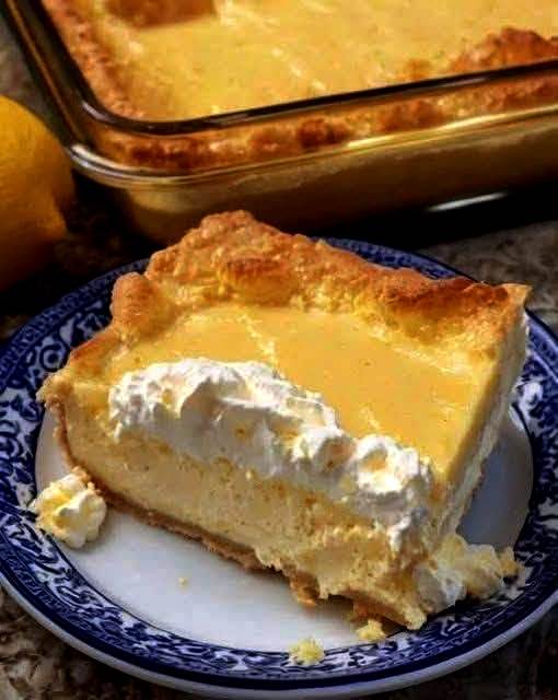 Lemon Cream Cheese Pie (or Bars)