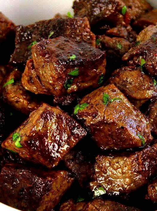 Garlic Butter Fried Liver Bites