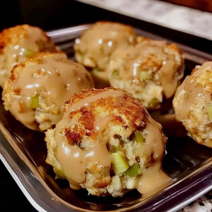 Stuffing Balls with Gravy