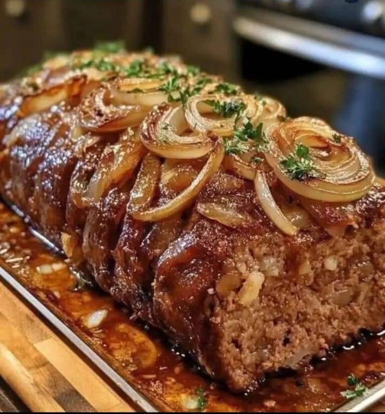 Meatloaf with Onion Gravy Recipe