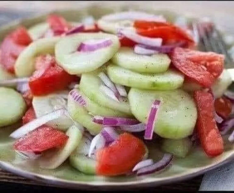 Cucumber, Onion, and Tomato Salad