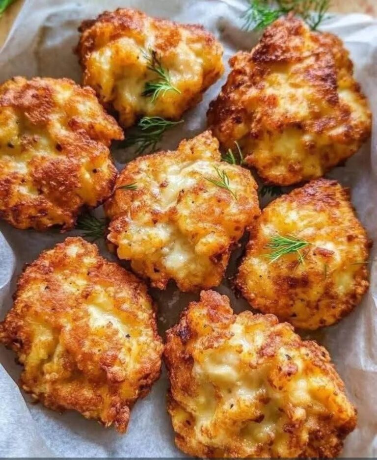 Cheesy Chicken Fritters
